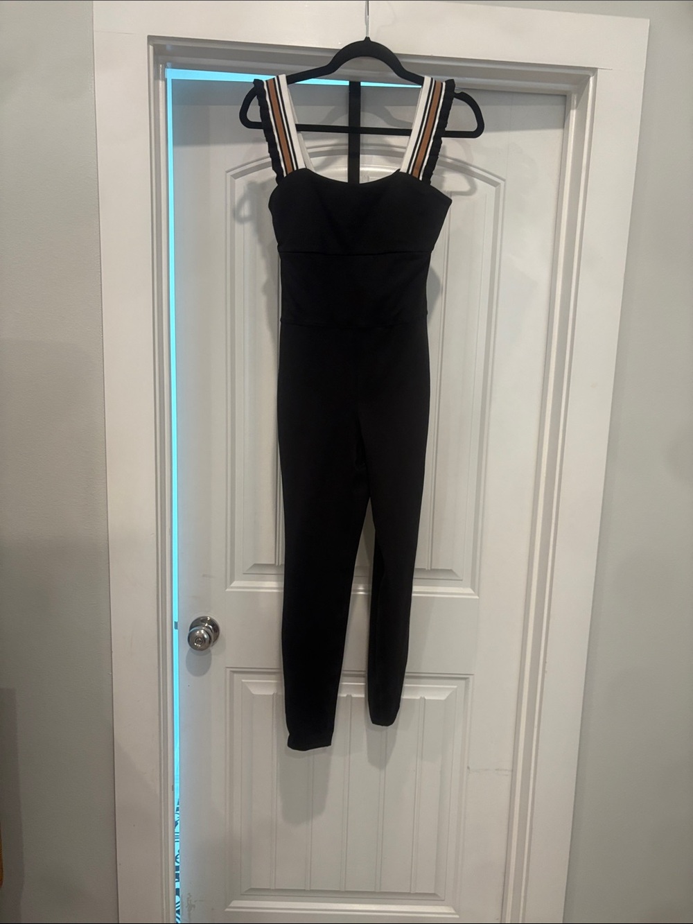 FP Movement Free People Black Cutout Workout Jumpsuit S